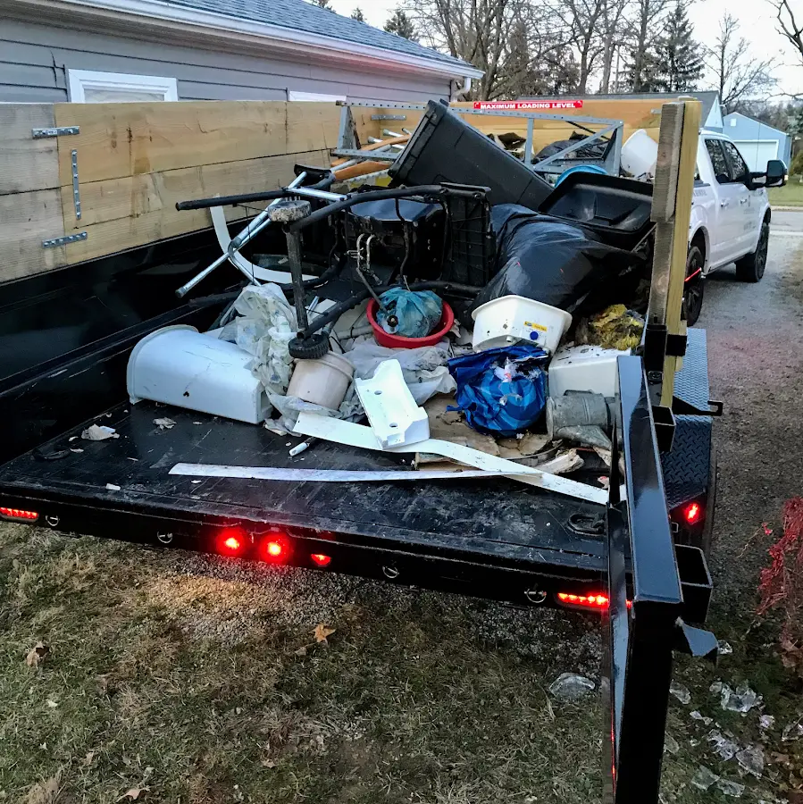 Roll-off dumpster delivered to a residential driveway in Erda